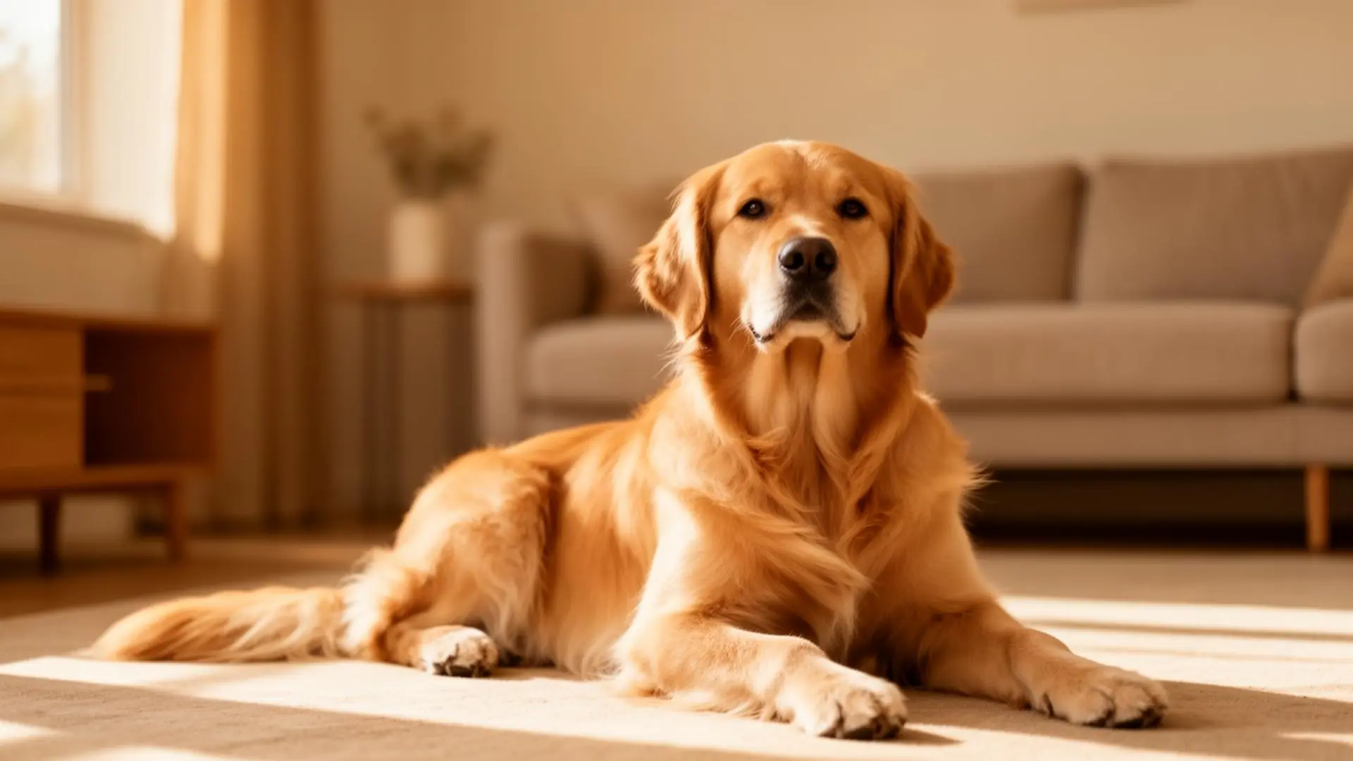 Cão calmo e equilibrado